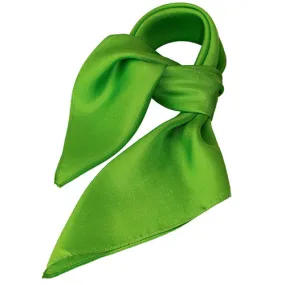Foulards / Foulard carré soie uni pomme verte 