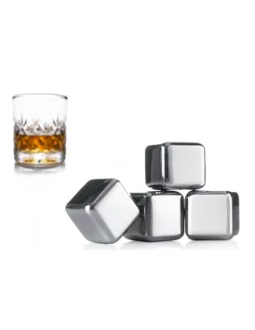 Set de 4 pierres Vacu Vin en cube - Spécial whisky
